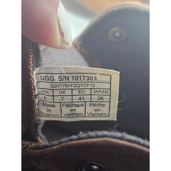 UGG Zetik Waterproof Duck Boots -Chestnut Leather -Men’s US 8 - Picture 10 of 10